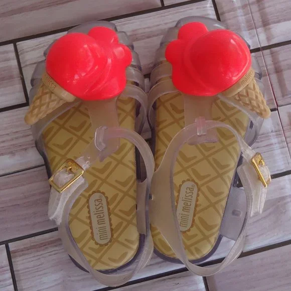 SIZE 3. Mini Melissa girl's jelly sandals. - Picture 14 of 16